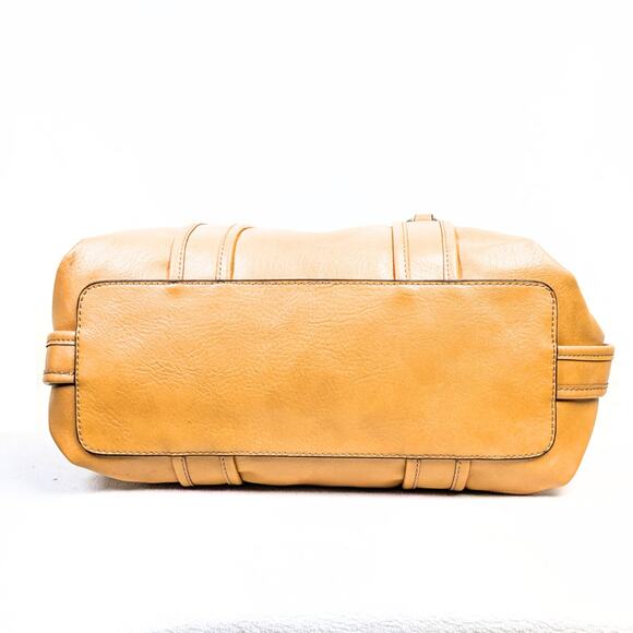 Dana Buchman Mustard Faux Leather Barrel Shoulder Bag — NWT - Picture 4 of 8